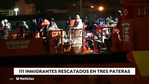 Rescatadas 111 personas de tres pateras en el mar de Alborán y el Estrecho Rescatadas 111 personas de tres pateras en el mar de Alborán y el Estrecho