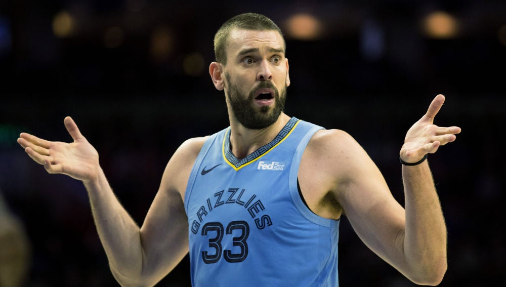Marc Gasol, durante un partido con los Grizzlies