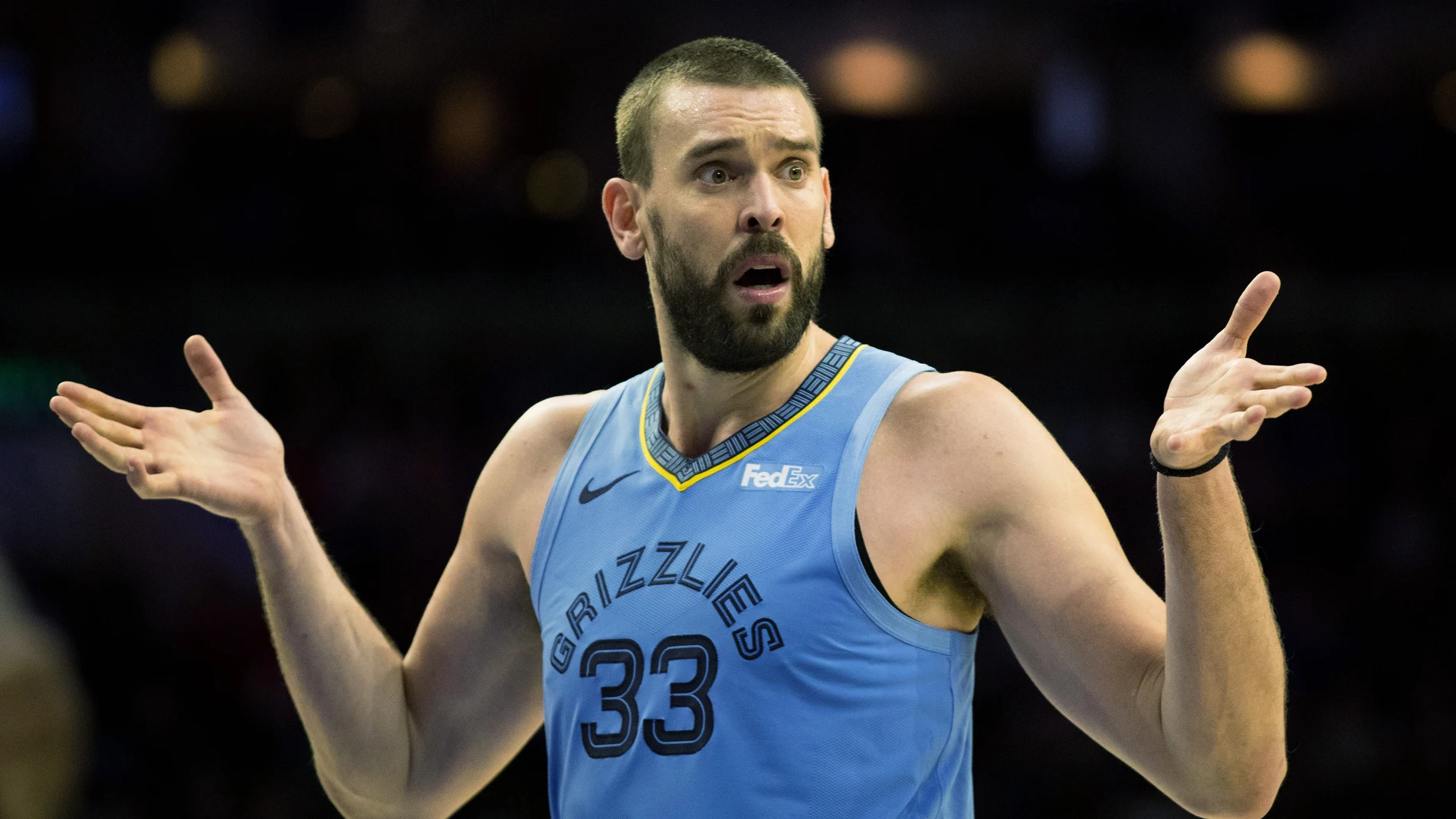 Marc Gasol, durante un partido con los Grizzlies Marc Gasol, durante un partido con los Grizzlies