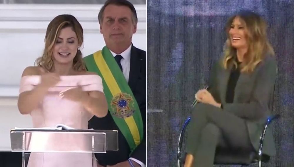 El sorprendente paralelismo entre los perfiles de las mujeres de Bolsonaro y Trump