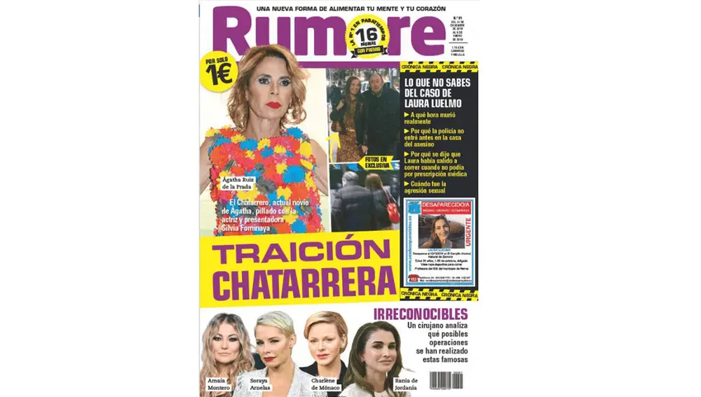 La portada de la revista Rumore 