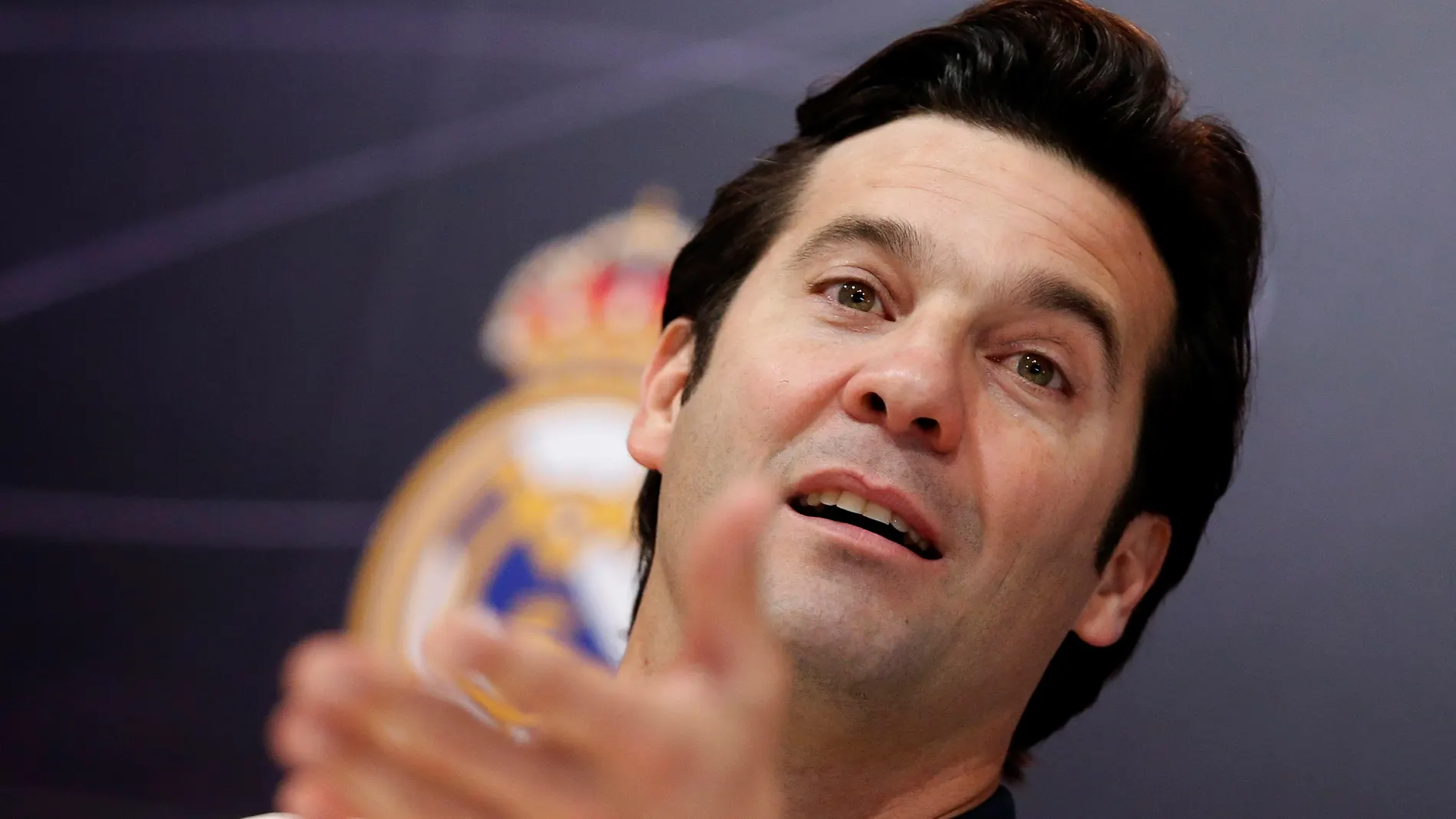 Solari, en rueda de prensa Solari, en rueda de prensa