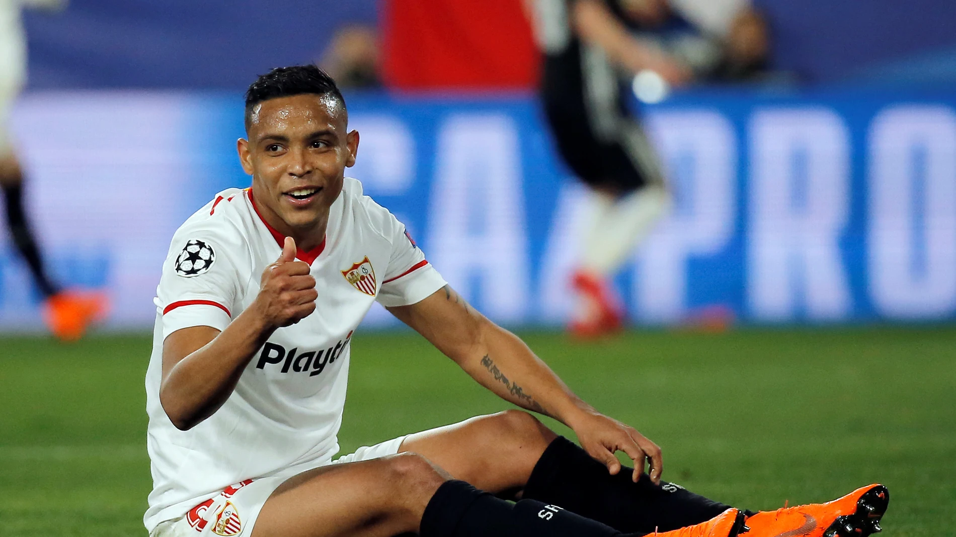 Luis Muriel en un partido con el Sevilla Luis Muriel en un partido con el Sevilla