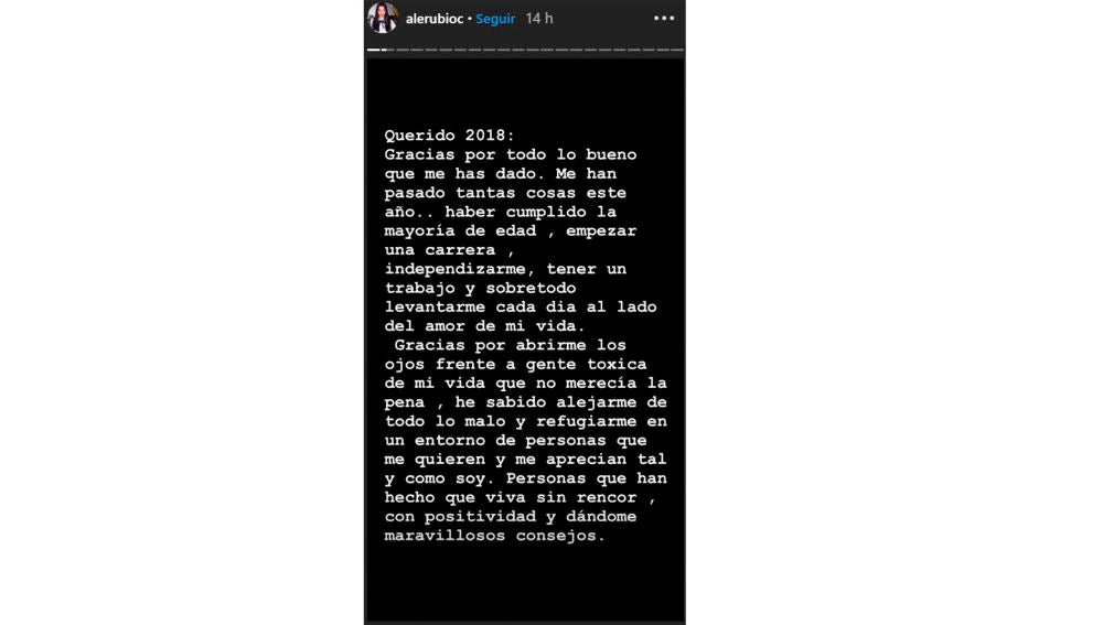 Stories de Alejandra Rubio