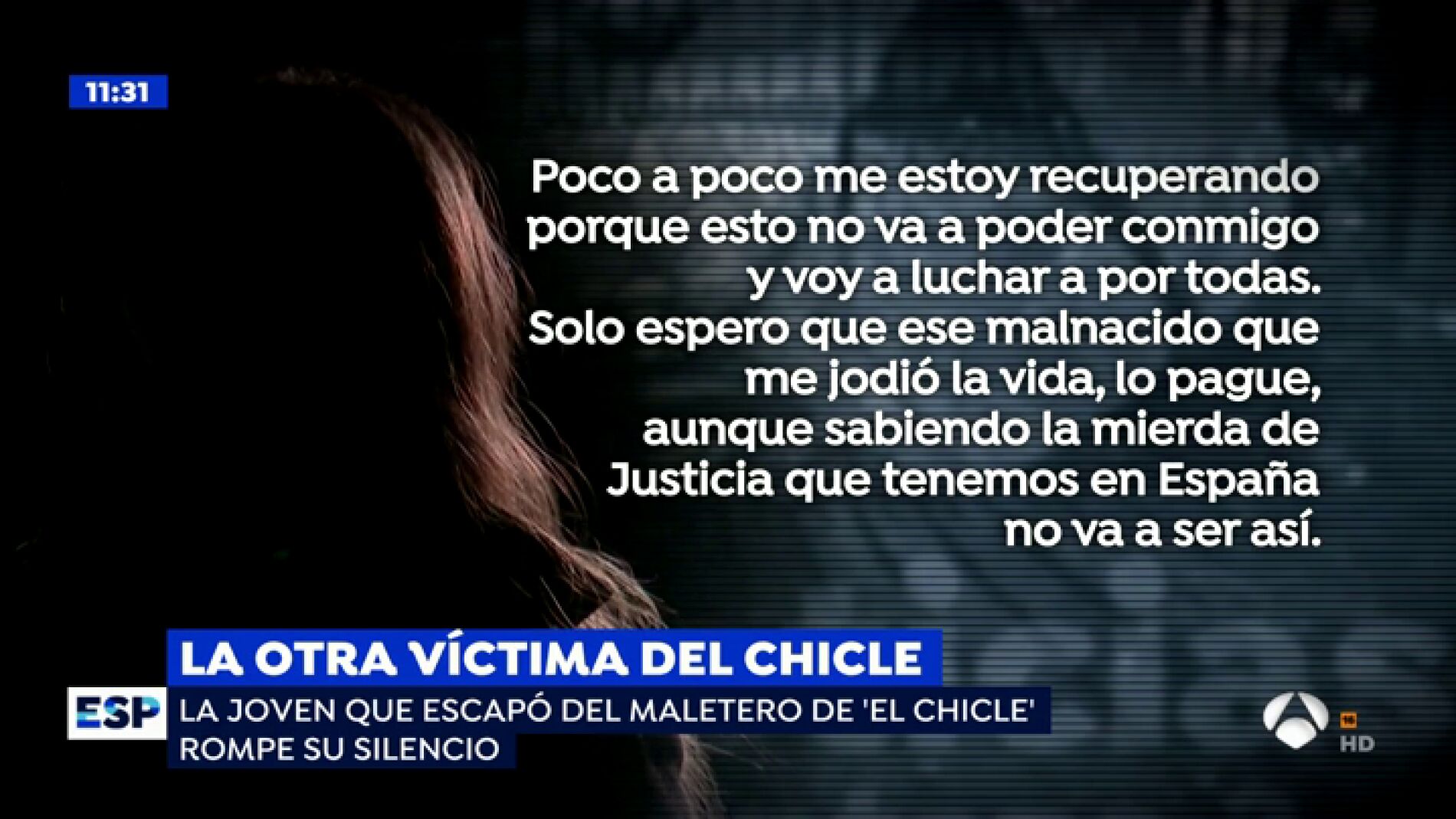 Victima de 'El Chicle'