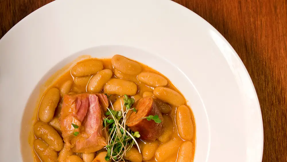 La fabada de Asgaya, una de las más 'top'.
