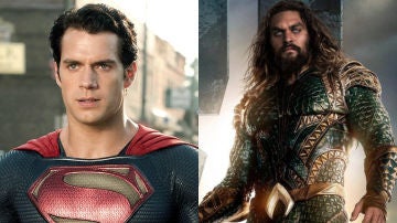 Henry Cavill como Superman y Jason Momoa como Aquaman