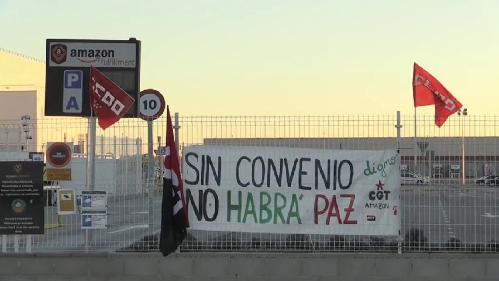 Nueva jornada de paro de los trabajadores de Amazon en plena campaña de Reyes
