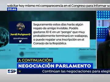 Puigdemont pide dinero para su proyecto independentista Puigdemont pide dinero para su proyecto independentista