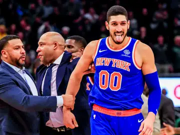 Enes Kanter, en un partido de los New York Knicks Enes Kanter, en un partido de los New York Knicks