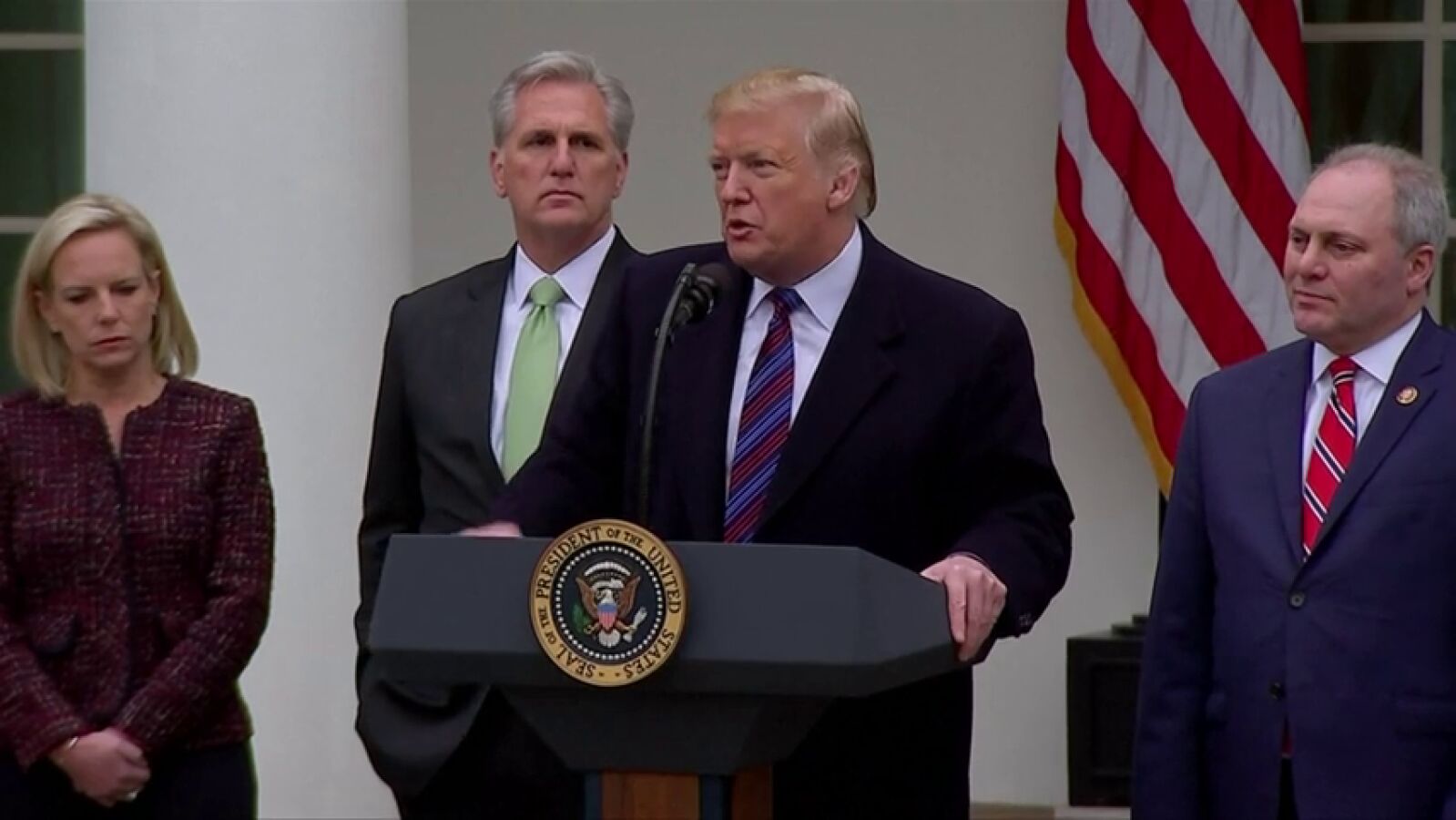 Trump está dispuesto a mantener el cierre del Gobierno durante 