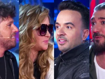 La vibrante llegada de los coaches Paulina Rubio, Luis Fonsi, Pablo López y Antonio Orozco al plató de 'La Voz' La vibrante llegada de los coaches Paulina Rubio, Luis Fonsi, Pablo López y Antonio Orozco al plató de 'La Voz'