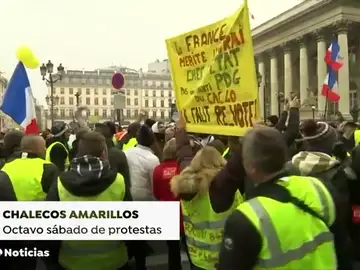 Los chalecos amarillos vuelven a las calles en Francia pese a las concesiones de Macron Los chalecos amarillos vuelven a las calles en Francia pese a las concesiones de Macron