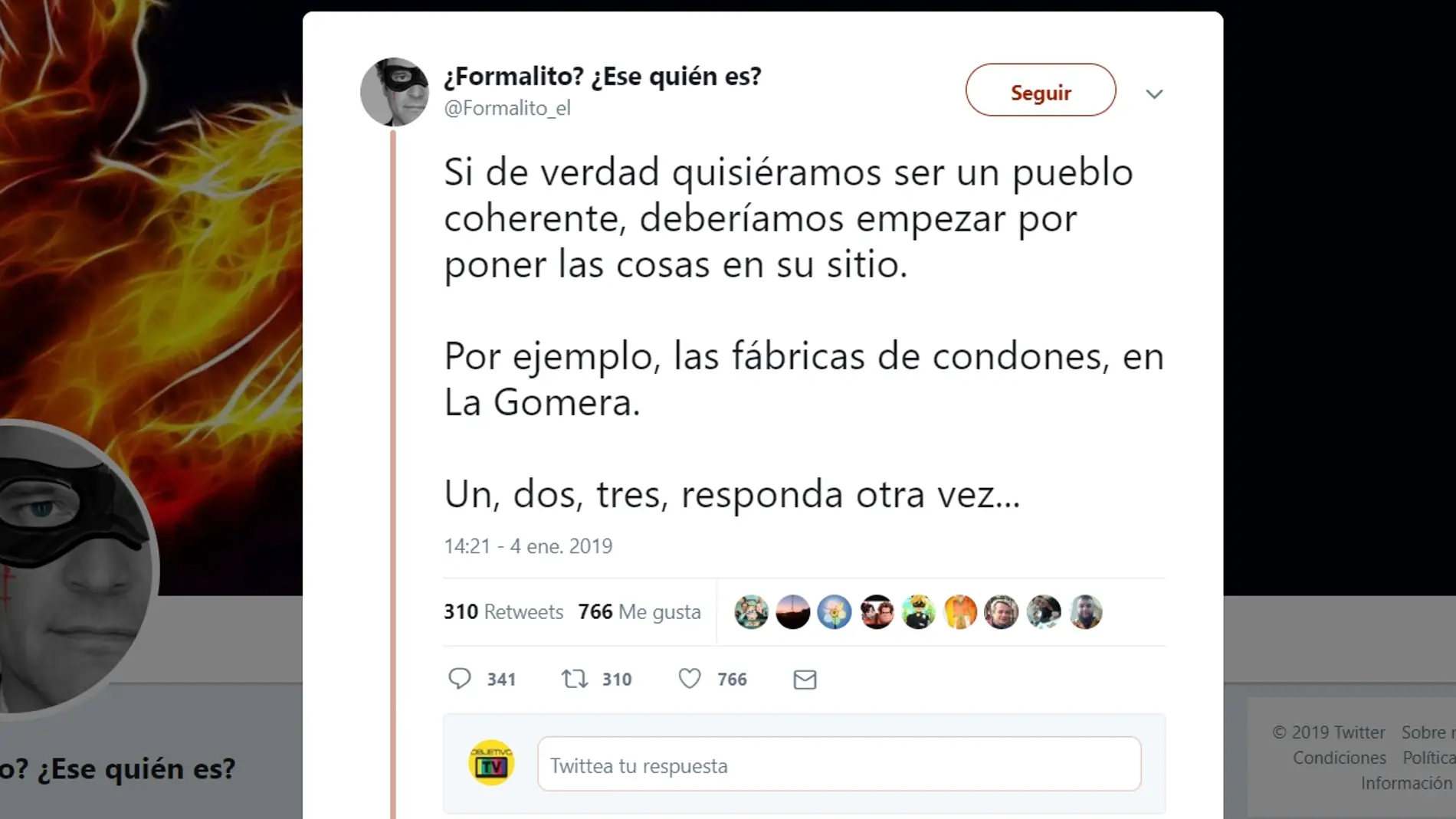 Hilo de twitter de Formalito