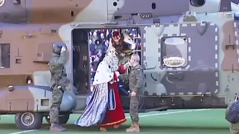 Reyes Magos en helicóptero Reyes Magos en helicóptero