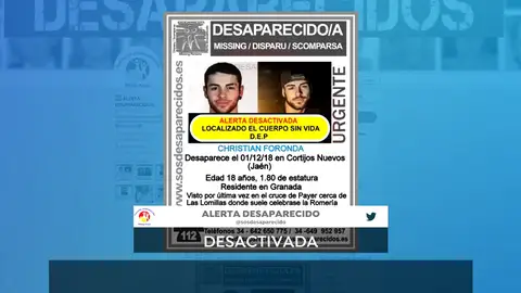 Aparece un cadáver en Cortijos Nuevos que se correspondería con el del joven desaparecido Aparece un cadáver en Cortijos Nuevos que se correspondería con el del joven desaparecido