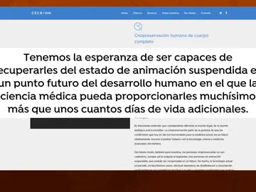 Llega a Valencia una empresa que promete preservar cadáveres en frío "hasta que la tecnología permita devolverlos a la vida" Llega a Valencia una empresa que promete preservar cadáveres en frío "hasta que la tecnología permita devolverlos a la vida"