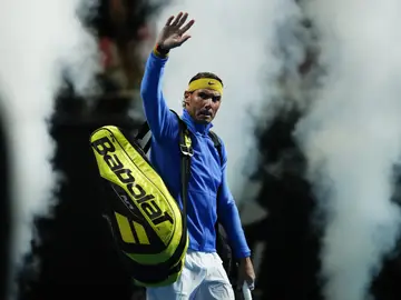Rafa Nadal, antes del partido Rafa Nadal, antes del partido