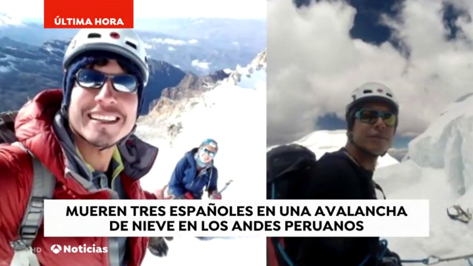 Tres españoles y un peruano mueren en una avalancha en Perú
