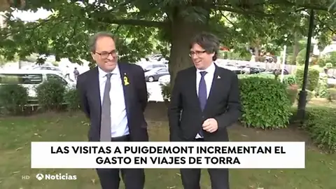 Torra se gasta 120 mil euros de dinero público en sus viajes al extranjero Torra se gasta 120 mil euros de dinero público en sus viajes al extranjero