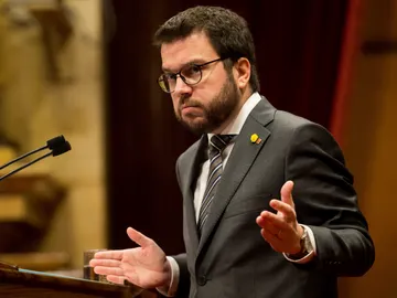 El vicepresidente de la Generalitat, Pere Aragonés El vicepresidente de la Generalitat, Pere Aragonés