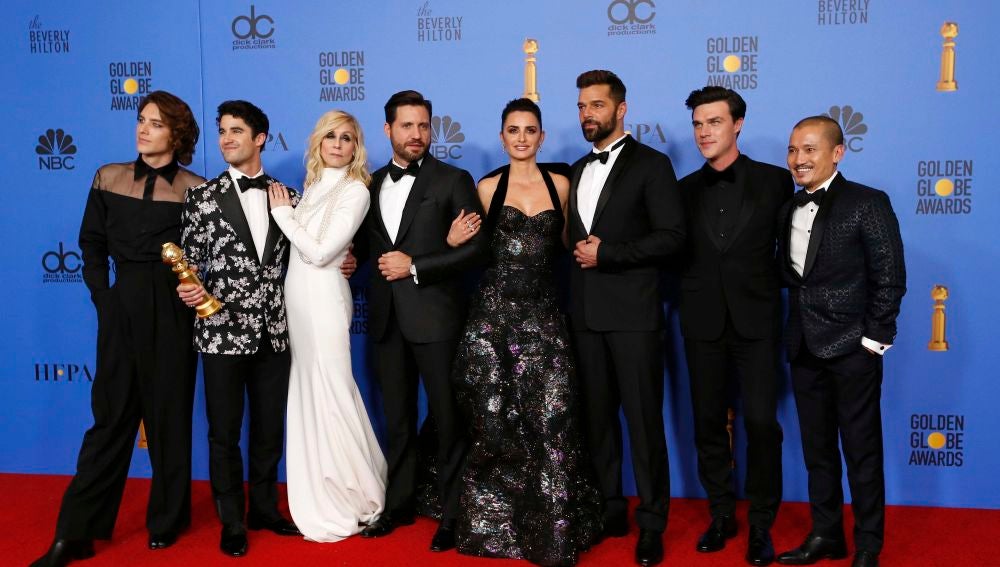 El reparto de 'American Crimen Story: El asesinato de Versace' en los Globos de Oro