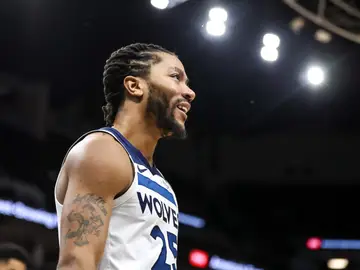 Derrick Rose, durante un partido con los Timberwolves Derrick Rose, durante un partido con los Timberwolves