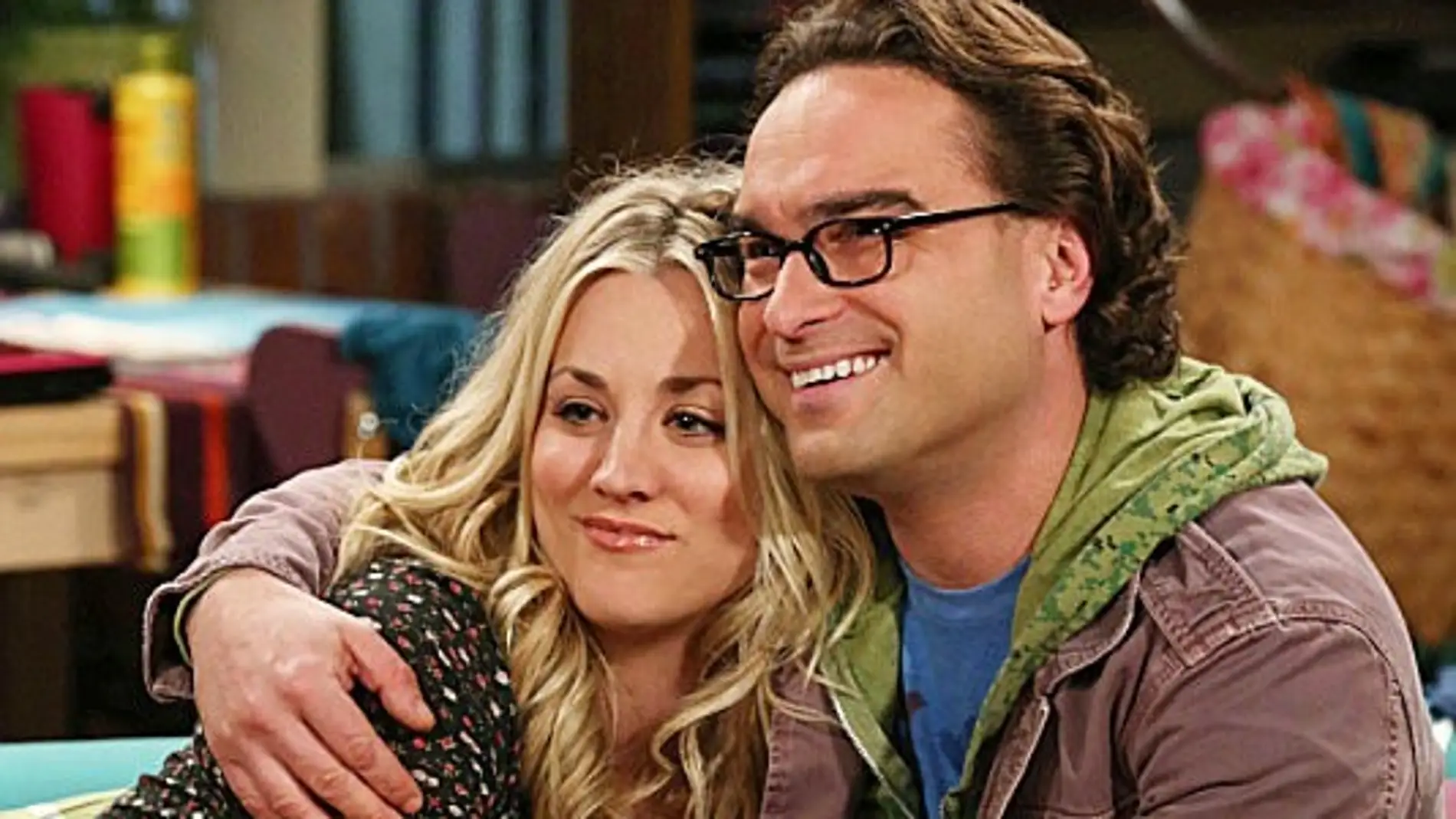Penny y Leonard en 'The Big Bang Theory'