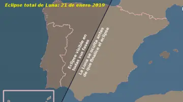 Zonas donde se verá mejor el eclipse total del domingo Zonas donde se verá mejor el eclipse total del domingo