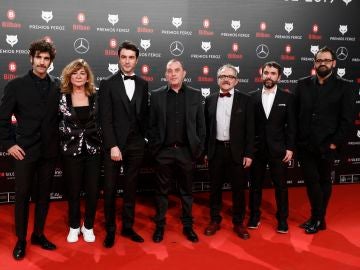 Actores de 'Fariña' en los Premios Feroz 2019