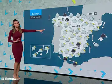Domingo con lluvias fuertes en el Cantábrico y nieve en las montañas del norte Domingo con lluvias fuertes en el Cantábrico y nieve en las montañas del norte