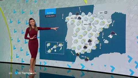Domingo con lluvias fuertes en el Cantábrico y nieve en las montañas del norte Domingo con lluvias fuertes en el Cantábrico y nieve en las montañas del norte