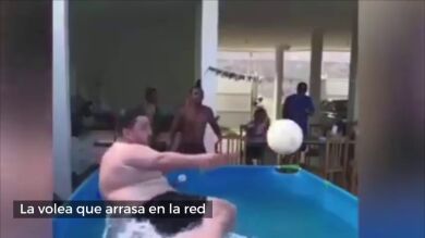 Más puntería imposible: esta volea arrasa en las redes sociales... con un final que no esperaban
