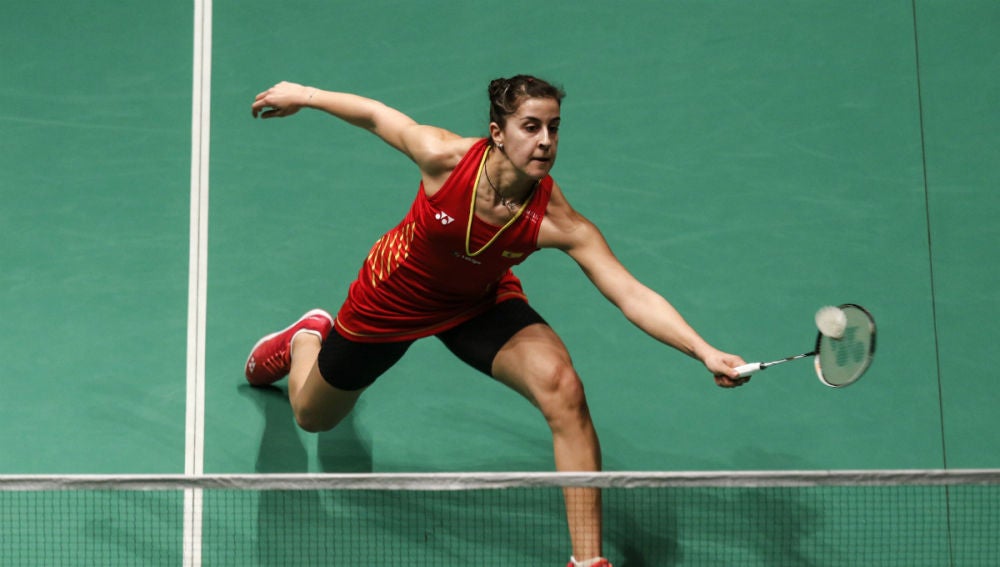 Carolina Marín, en un partido