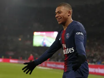 Mbappé, con el PSG Mbappé, con el PSG