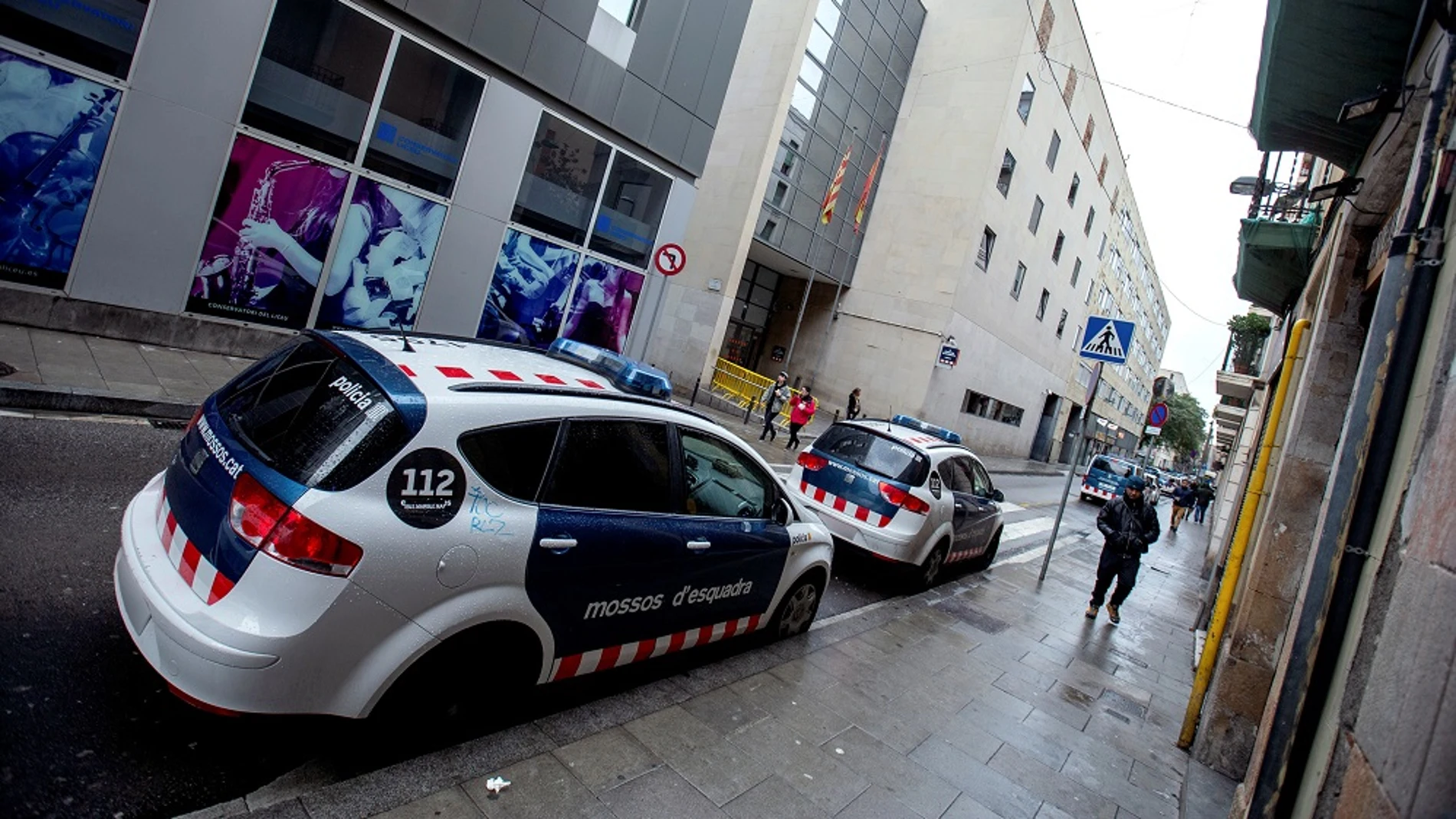 Vista general de la fachada de la Comisaria de los Mossos d´Esquadra en el distrito de Ciutat Vella Vista general de la fachada de la Comisaria de los Mossos d´Esquadra en el distrito de Ciutat Vella