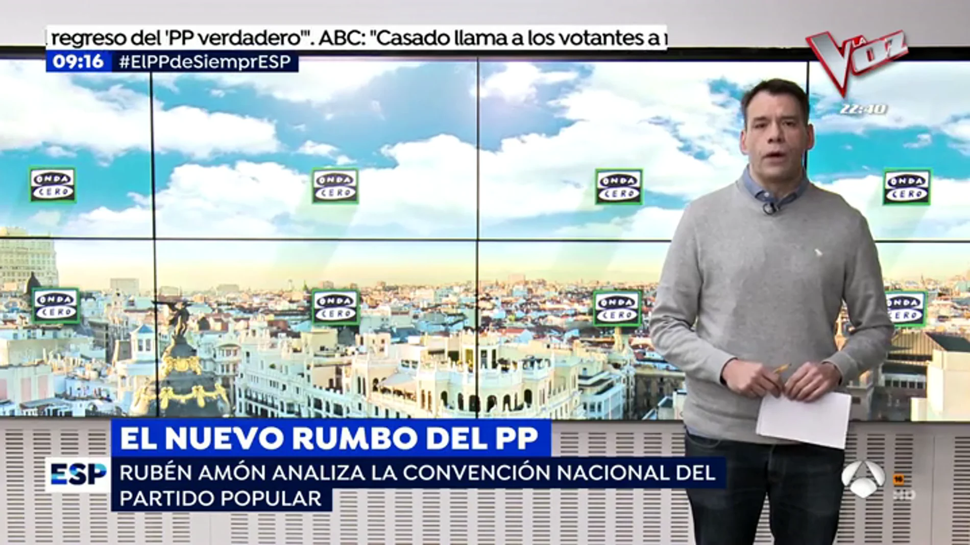 Rubén Amón analiza la convención del PP: "A Casado el título definitivo se lo ha otorgado Aznar"
