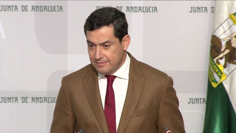 Juanma Moreno: "no he recibido ningún tipo de presión para configurar el gobierno" 
