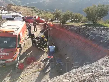 Imágenes en exclusiva de los primeros intentos de rescate de Julen Imágenes en exclusiva de los primeros intentos de rescate de Julen