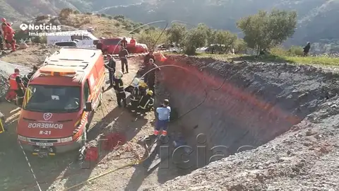 Imágenes en exclusiva de los primeros intentos de rescate de Julen Imágenes en exclusiva de los primeros intentos de rescate de Julen