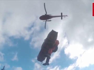 Rescatan en helicóptero a una excursionista herida en La Pedriza