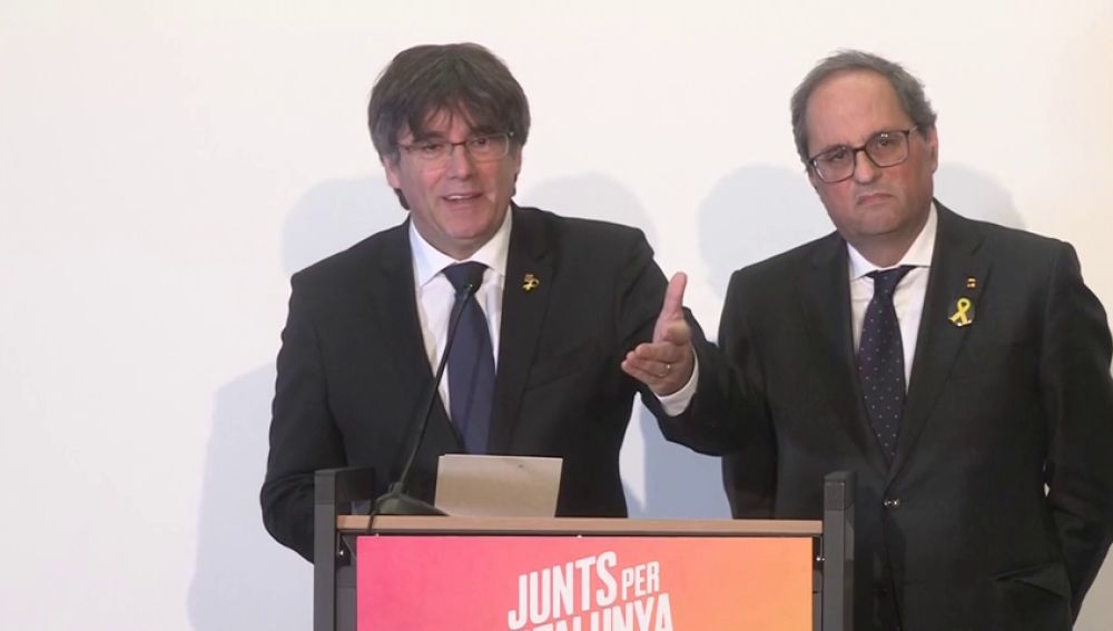  Puigdemont: "Si el Parlament de Cataluña me enviste, yo seré presidente de la Generalitat a todos los efectos"