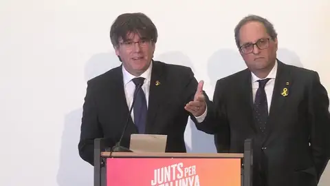 Puigdemont: "Si el Parlament de Cataluña me enviste, yo seré presidente de la Generalitat a todos los efectos" Puigdemont: "Si el Parlament de Cataluña me enviste, yo seré presidente de la Generalitat a todos los efectos"