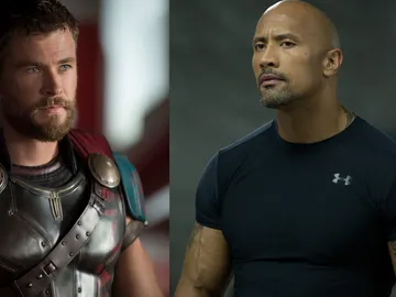 Chris Hemsworth y Dwayne Johnson Chris Hemsworth y Dwayne Johnson