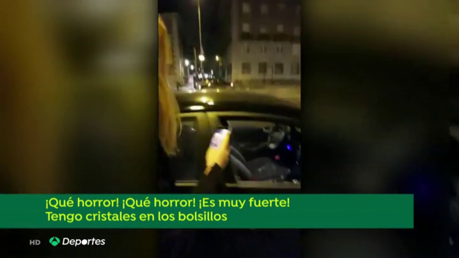 Nuevas imágenes de la agresión al VTC en el que viajaba la hija de Carlos Sainz