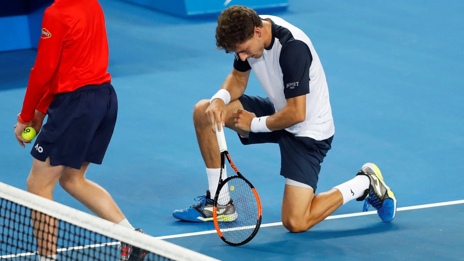 Carreño, en el partido ante Nishikori Carreño, en el partido ante Nishikori
