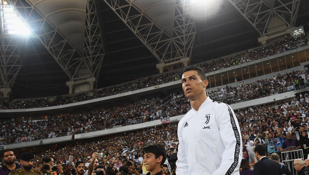 Cristiano Ronaldo, durante un partido con la Juventus
