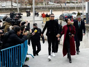 Cristiano Ronaldo llega a la Audiencia Provincial de Madrid Cristiano Ronaldo llega a la Audiencia Provincial de Madrid