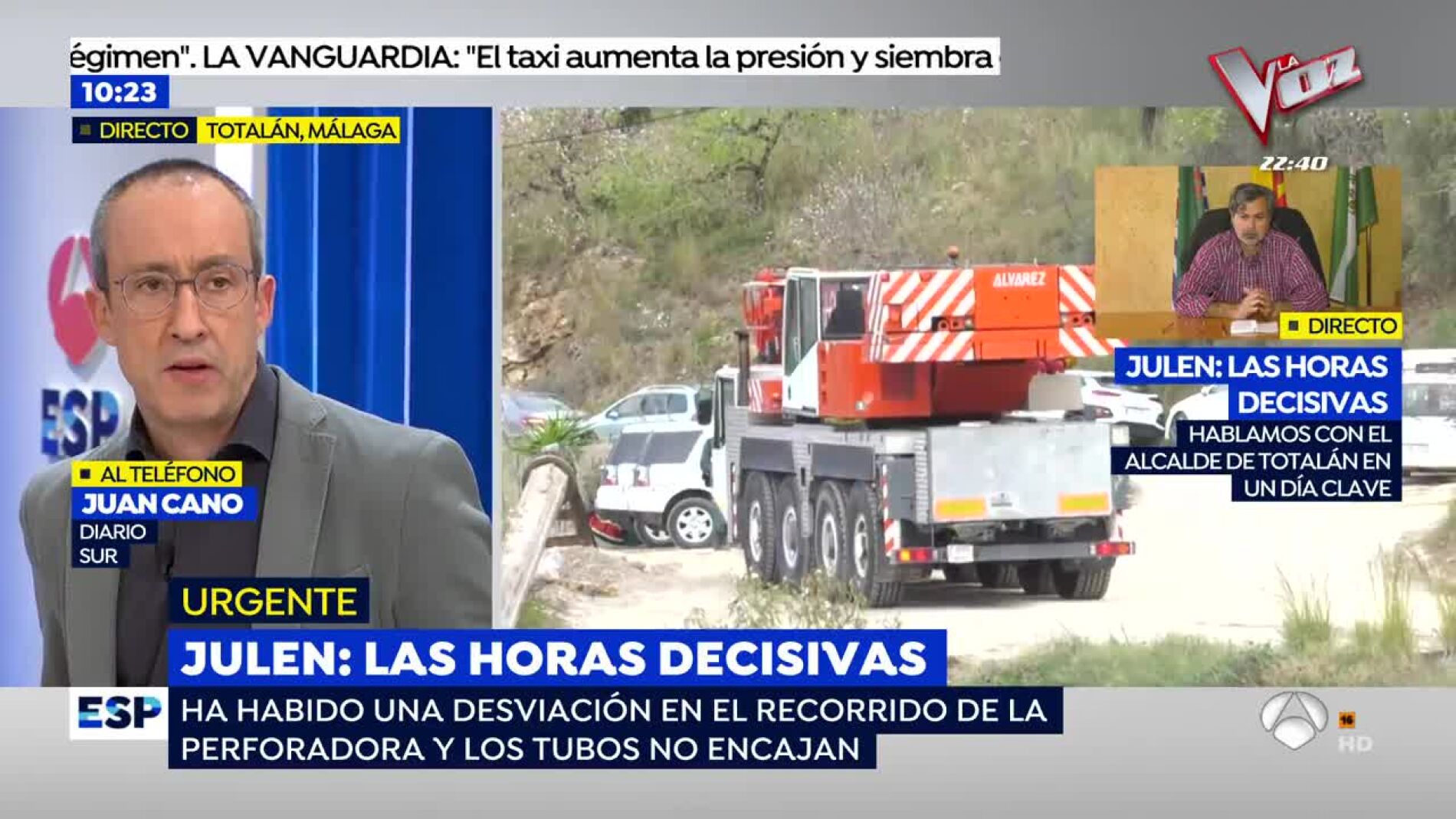 Trabajos para el rescate de Julen.