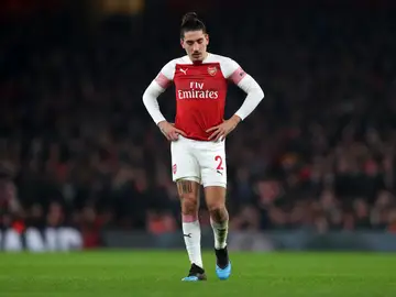 Bellerín, durante el partido contra el Chelsea Bellerín, durante el partido contra el Chelsea